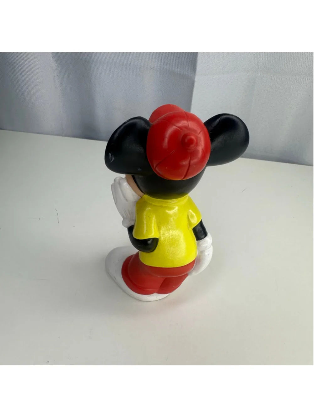 Vintage Playskool Baby Mickey Mouse Soft Vinyl Squeak Toy / Figure Walt Disney